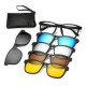6 in 1 Magnetic Night Vision Sunglass