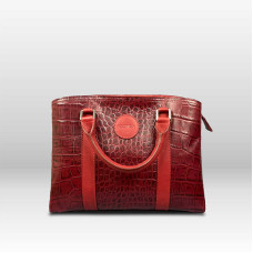 Amalia Business Bag - Printed Burgundy